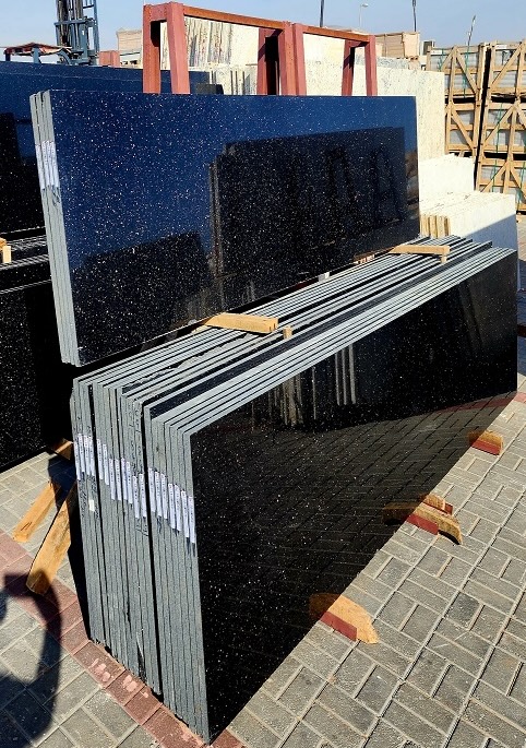 blackgalaxy grey granite polished slab from Khushi Stone, Bangalore – Image 4
