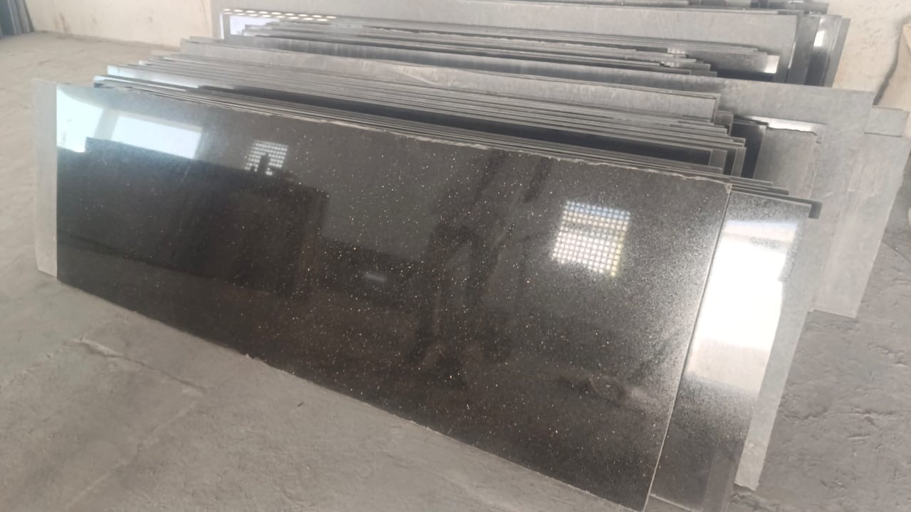 blackgalaxy grey granite polished slab from Khushi Stone, Bangalore – Image 6