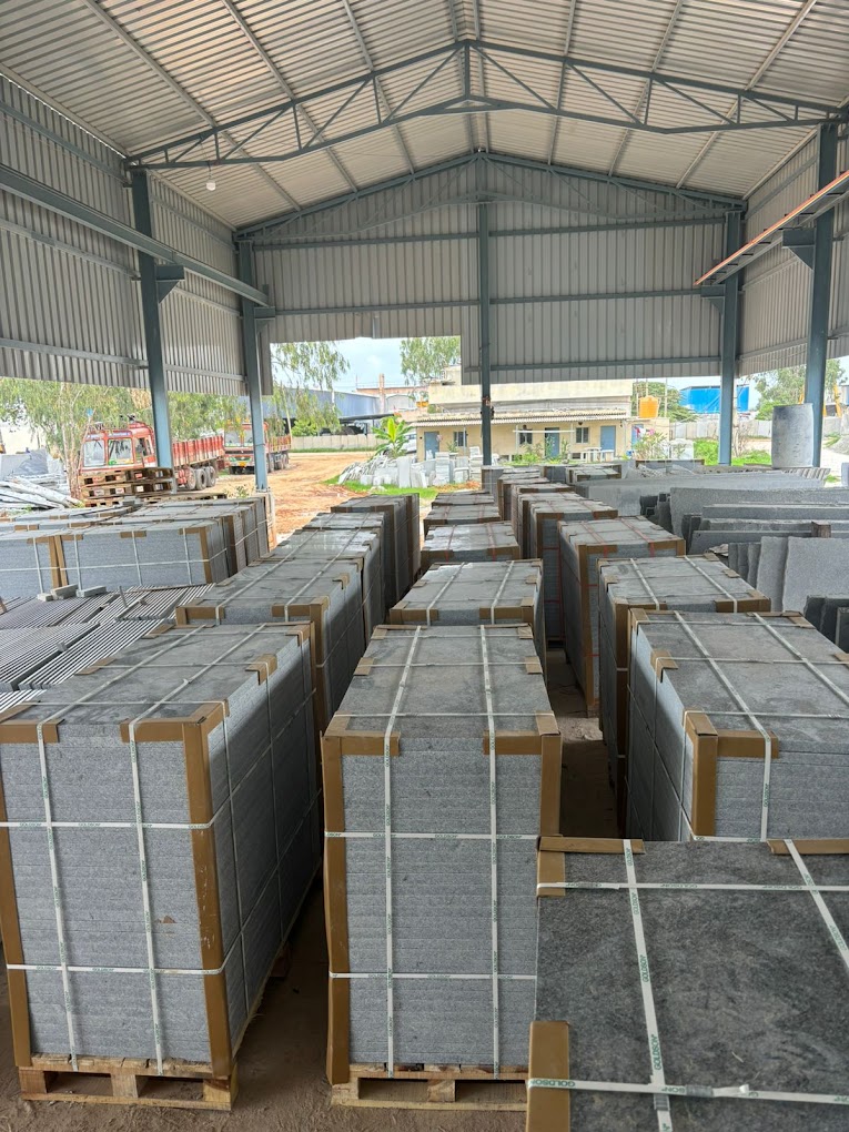 sadahalli grey granite polished slab from Khushi Stone, Bangalore – Image 2